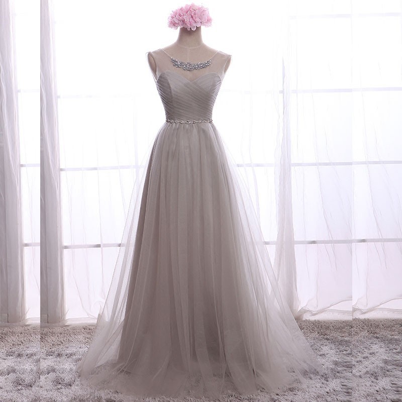 gray special occasion dresses